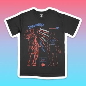 NFID Meditations by Marcus Aurelius T-Shirt in Black / Size Large​